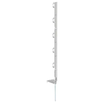 ECO műanyag villanypásztor tartóoszlop, fehér, 70 cm magas, 5 db/cs