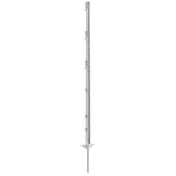 Classic műanyag villanypásztor tartóoszlop, fehér, 125 cm magas, 5 db/cs