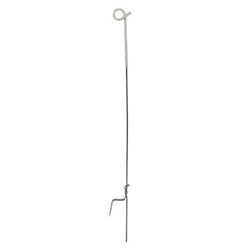 Fém Villanypásztor tartóoszlop galvan PIGTAIL 105cm/7mm egy taposófüllel 30db/csomag WZ
