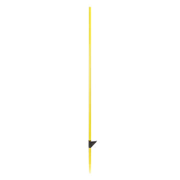 Üvegszálas Villanypásztor tartóoszlop sárga 124cm/12mm egy taposófüllel 10db/csomag WZ