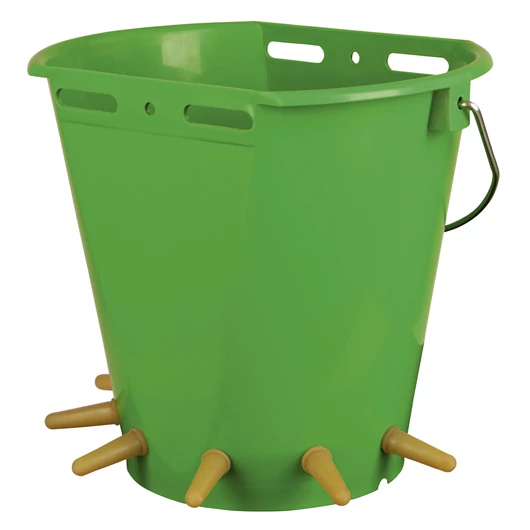 Bárányitató vödör, komplett, 6 cumis, vékony cumival