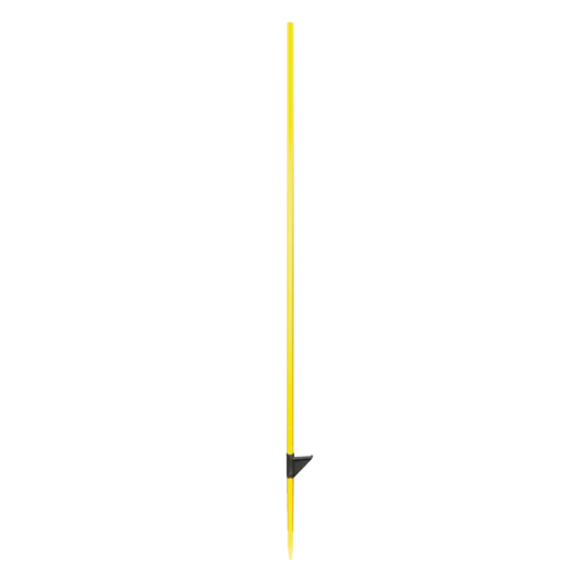 Üvegszálas Villanypásztor tartóoszlop sárga 124cm/12mm egy taposófüllel 10db/csomag WZ