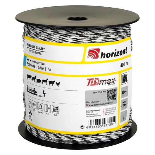 TURBOMAX W6 vp. vezeték TLD 400m