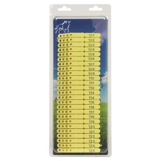 UKALTAG Füljelző juhoknak sárga 101-200ig