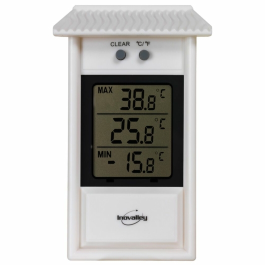 Mini-Maxi digitális hőmérő fehér