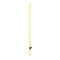 Üvegszálas Villanypásztor tartóoszlop sárga 124cm/12mm egy taposófüllel 10db/csomag WZ