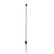 Fém Villanypásztor tartóoszlop OVAL RING piros 106cm két taposófüllel 25db/csomag WZ