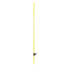 Kép 1/3 - Üvegszálas Villanypásztor tartóoszlop sárga 124cm/12mm egy taposófüllel 10db/csomag WZ