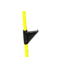 Kép 3/3 - Üvegszálas Villanypásztor tartóoszlop sárga 124cm/12mm egy taposófüllel 10db/csomag WZ